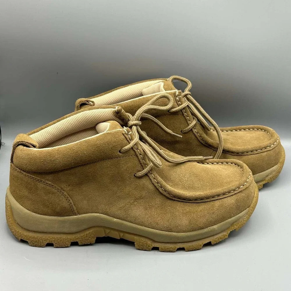 No Boundaries Jose II Chukka Boots Men 9.5‎ Tan Suede Leather Moc Toe 5730146